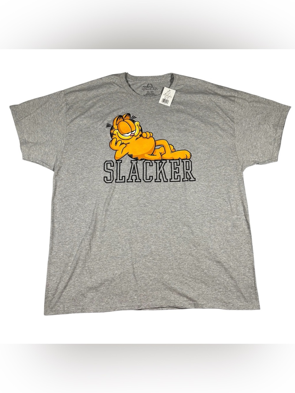 Garfield Slacker Heather Gray Size XXL Short Sleeve Graphic T-Shirt